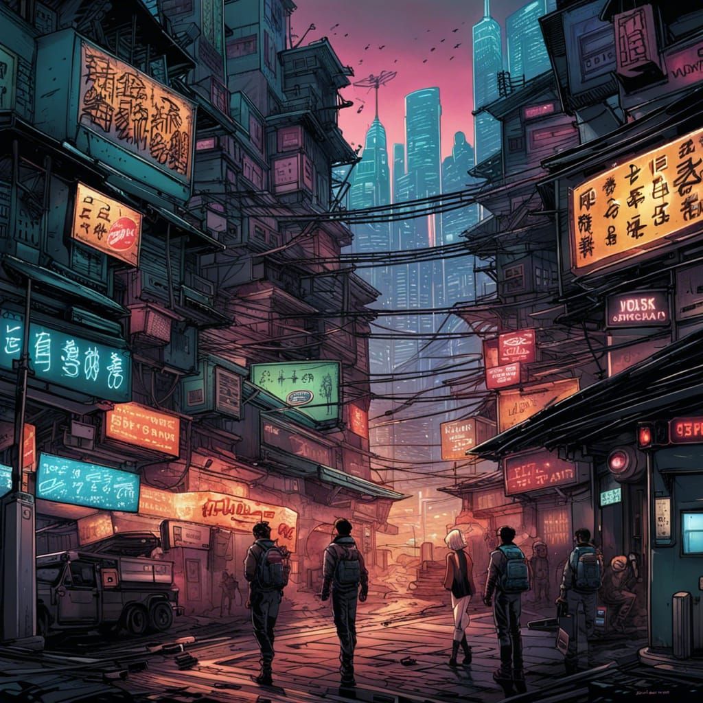 Cyberpunk Hong Kong: Comic Book Art