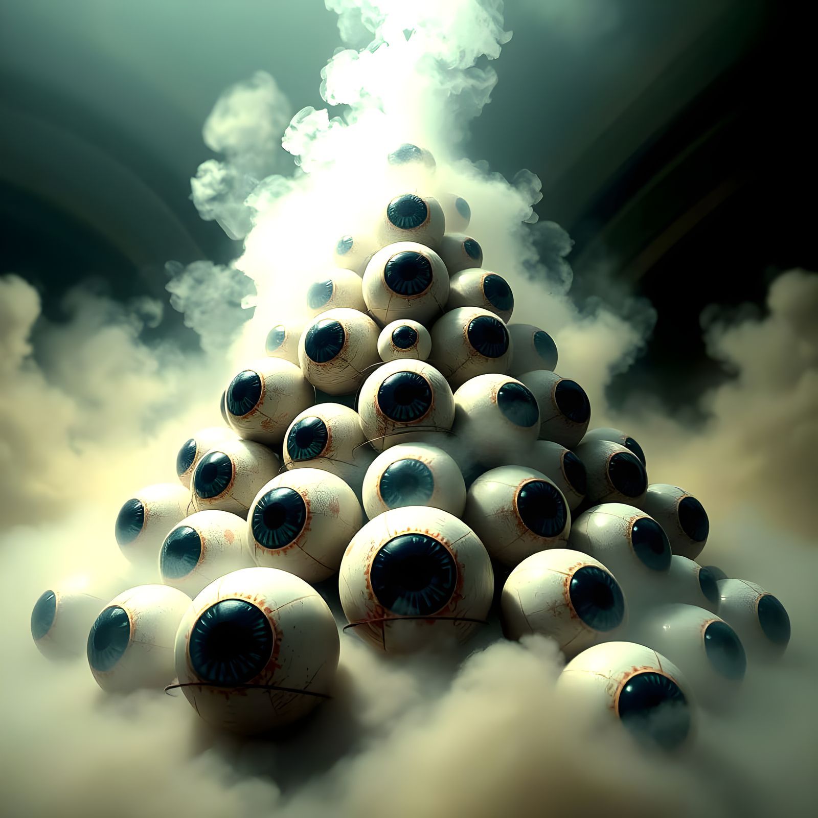 Pyramid of Eyeballs: An All-Seeing Structure