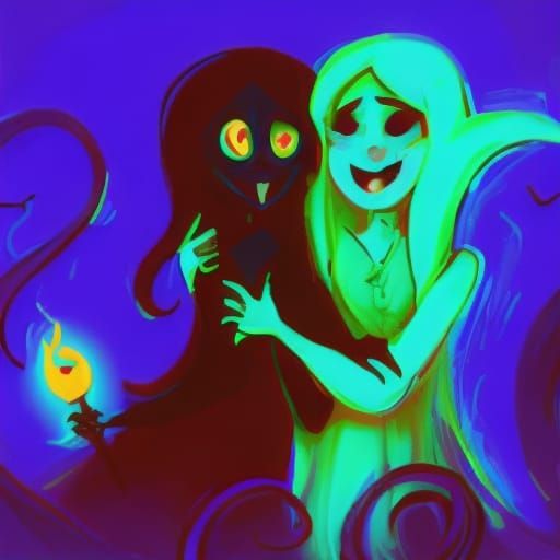 Kindred Spirits in Happy Horror Scene