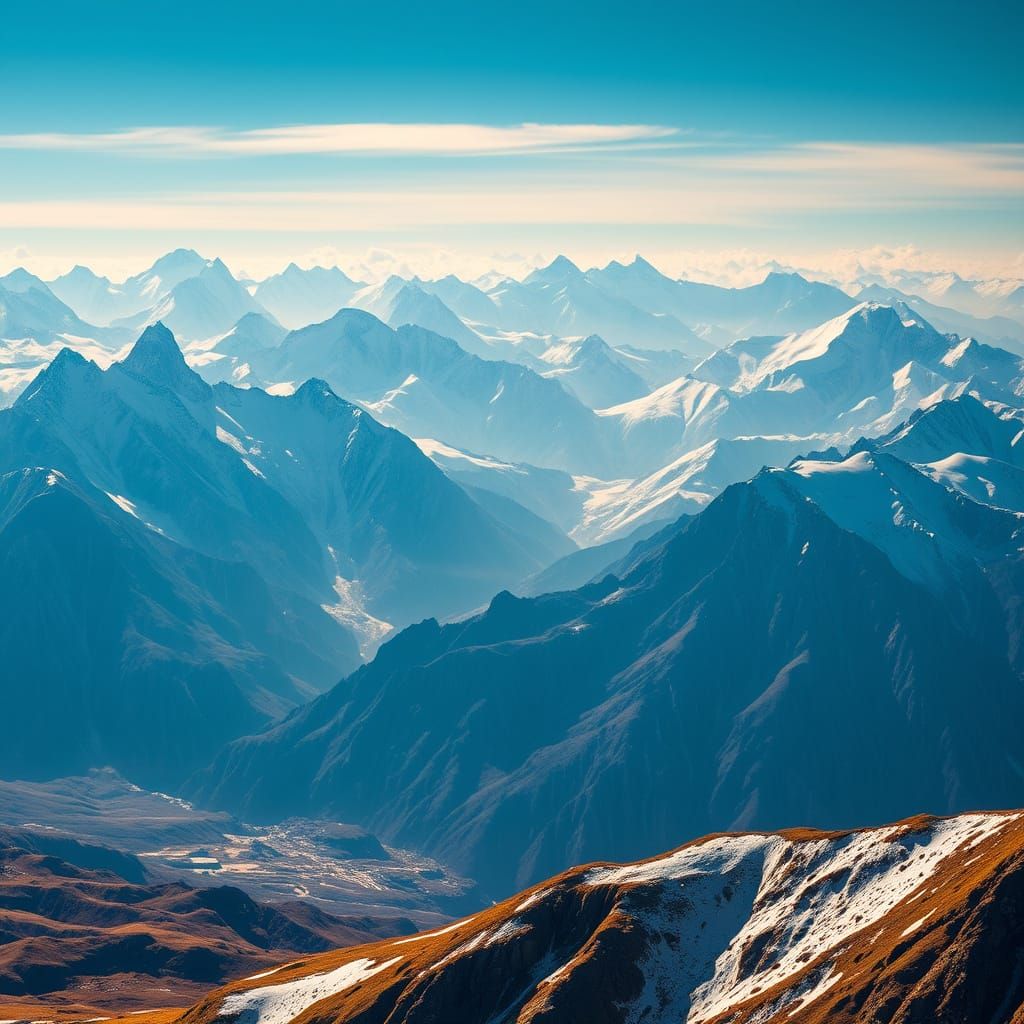 Majestic Himalayan Peaks in Grand Landscape Style