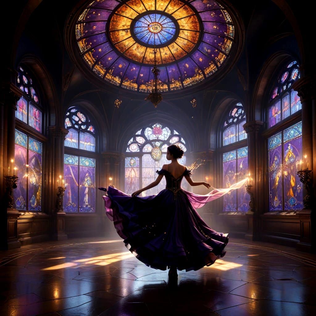 Whirling Waltzing Couples in Grand Motion