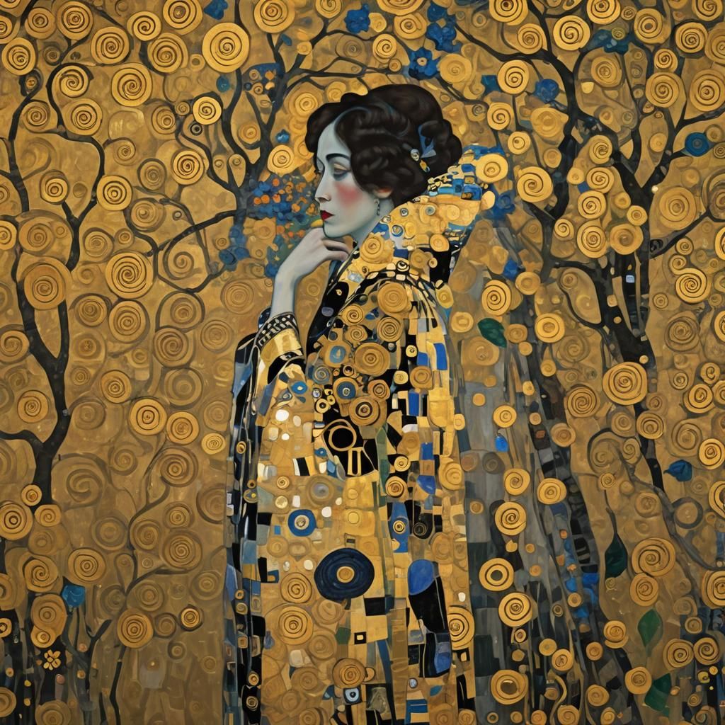 Golden Hour Impasto in Film Noir Style