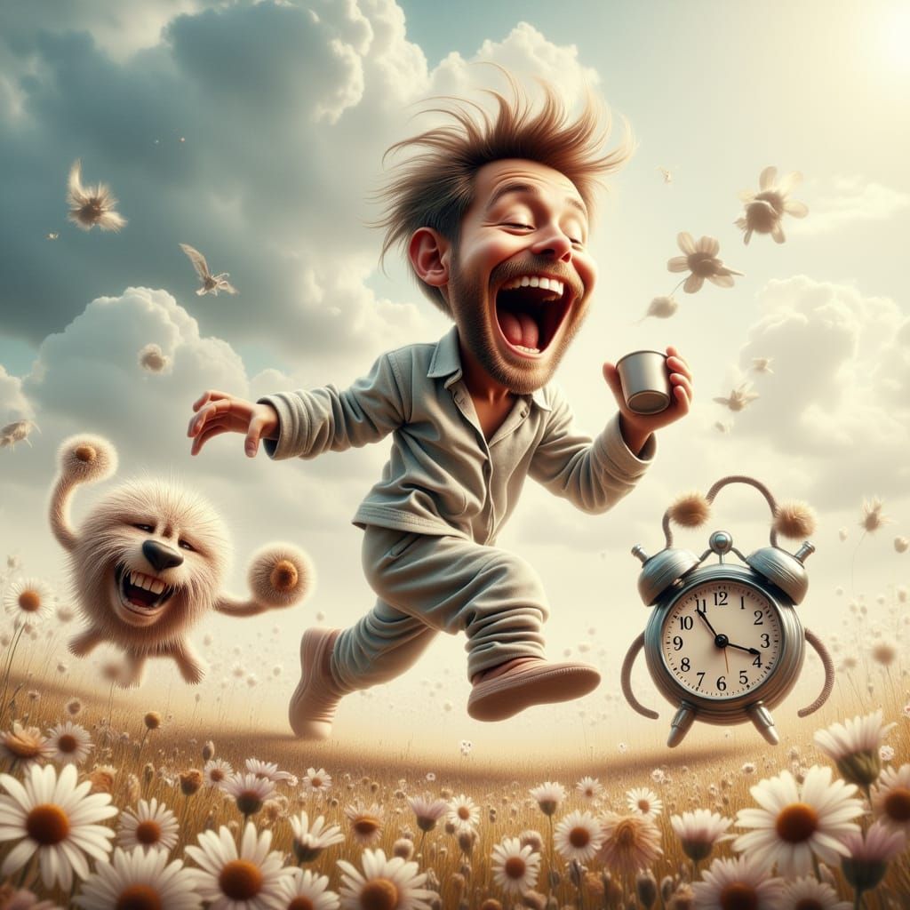 Sleepy Morning in Whimsical Wonderland