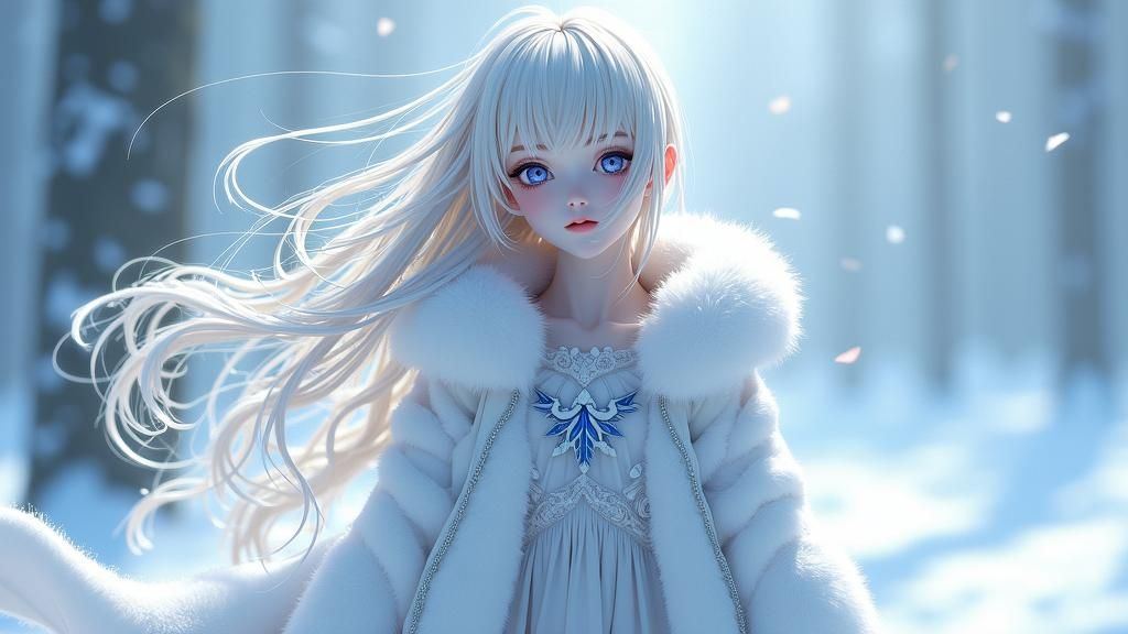 Icy Demon in Anime-Inspired Concept Art