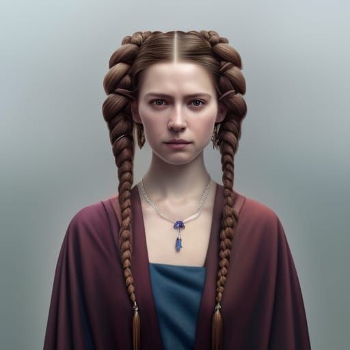 Jedi Lady in Renaissance Hyperrealism