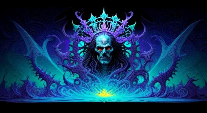 Gothic Horror Candyland Witch Doctor in 3D Shading