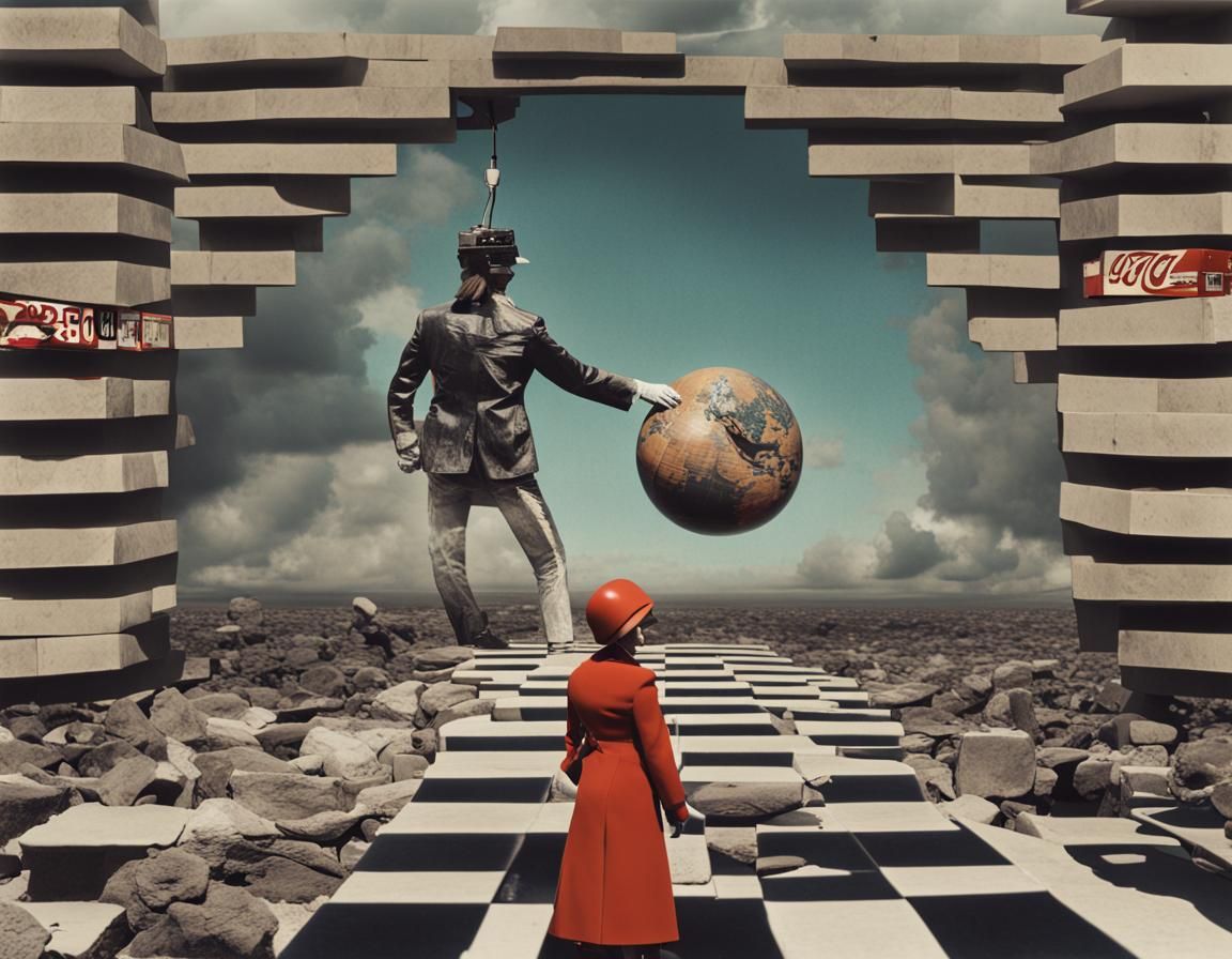 This photo represents the concept of globalization and how the world is interconnected and influenced by different cultu...