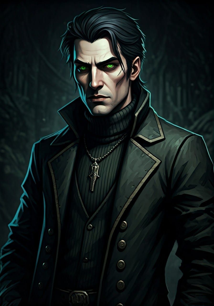 Charismatic Scholar in Darkest Dungeon Style