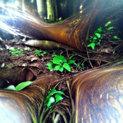 Lush Forest Understory Scene