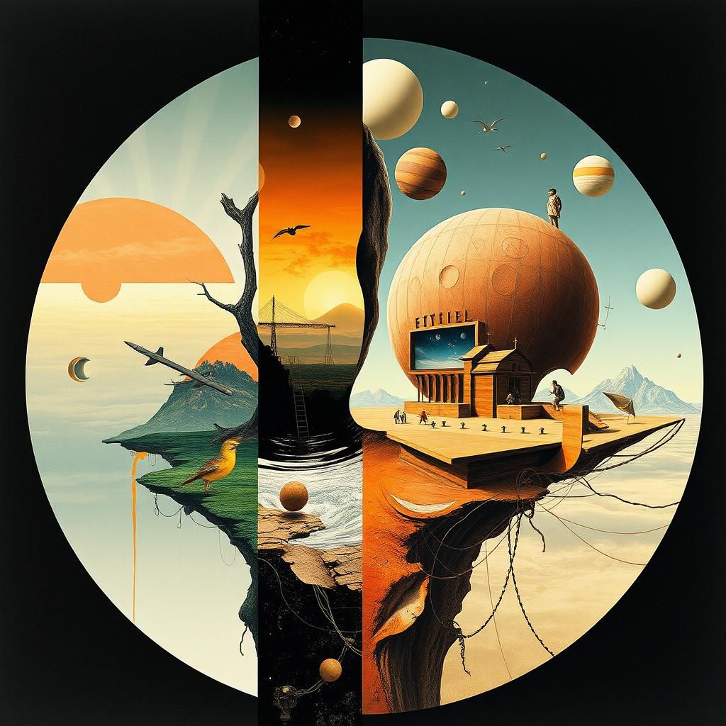 CT Scan of Surrealist Techniques and Juxtaposition