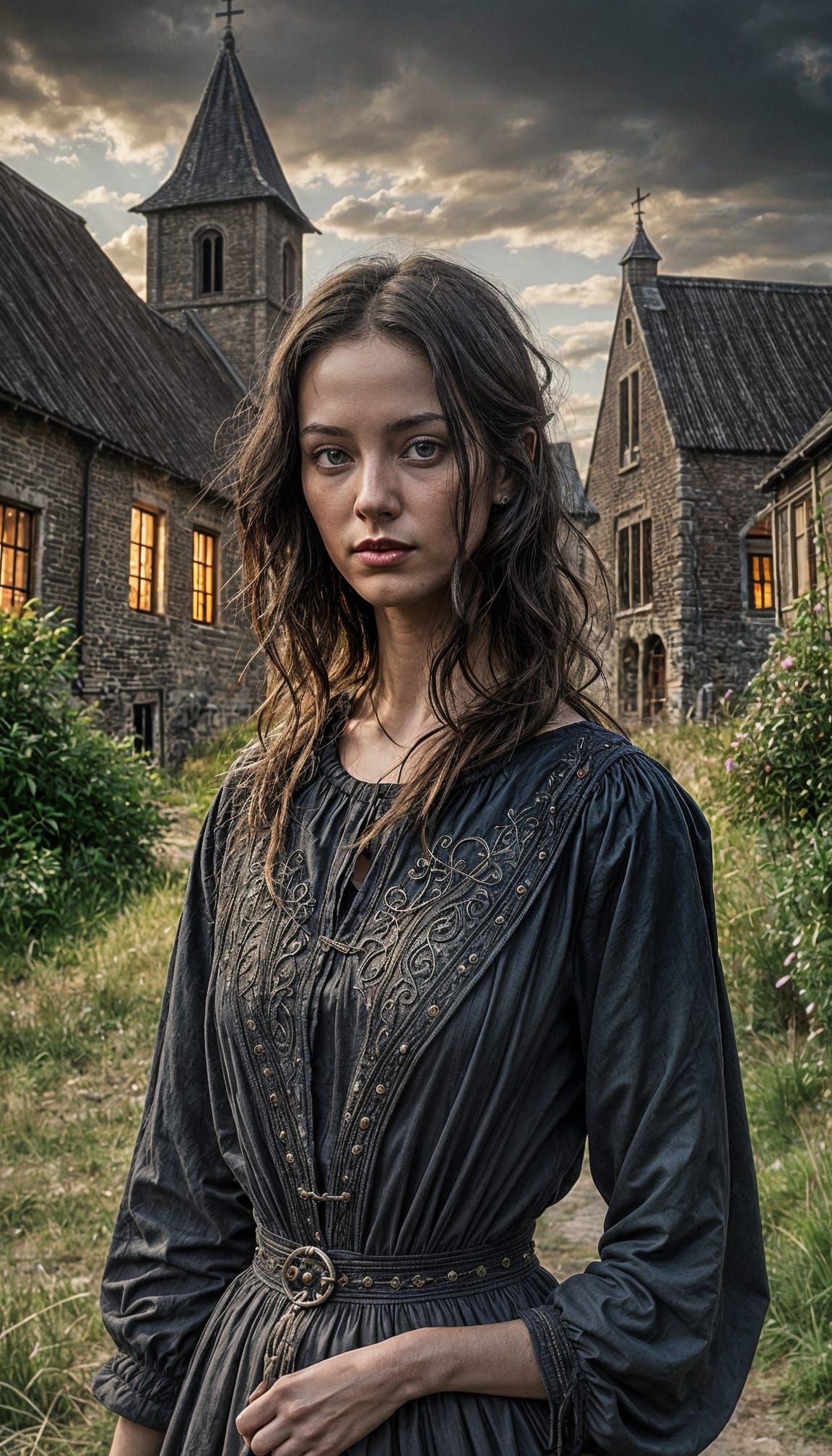 Sinister Sorceress in 16th Century Flemish Village