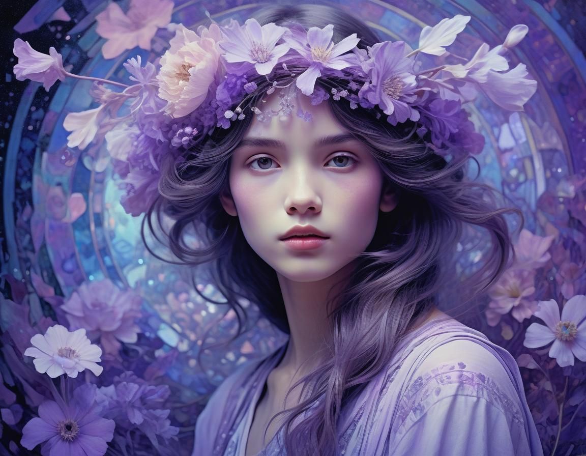 Ethereal Abstract Floral Art in Ultra HD