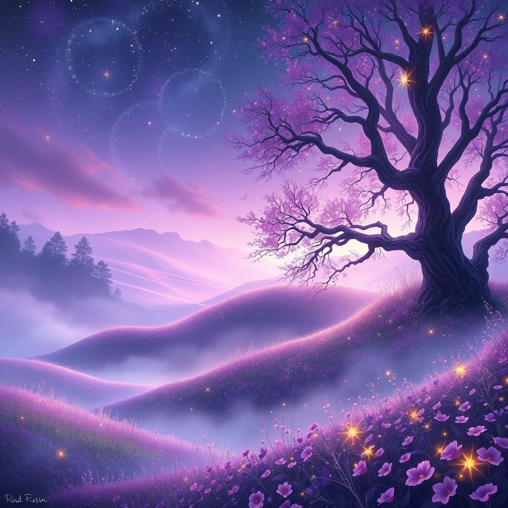 Ethereal Lavender Fantasy Realm