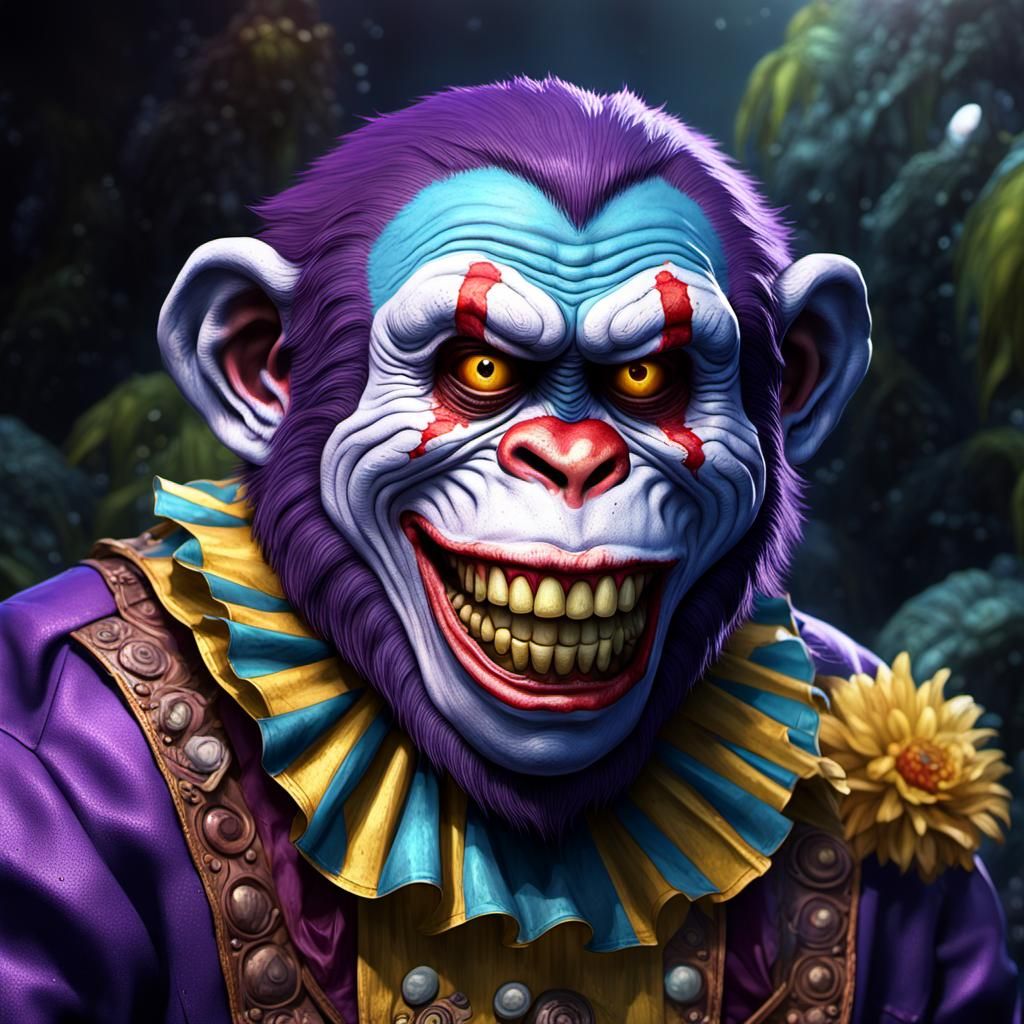 Zombie Monkey Clown: A Dark Fantasy Concept
