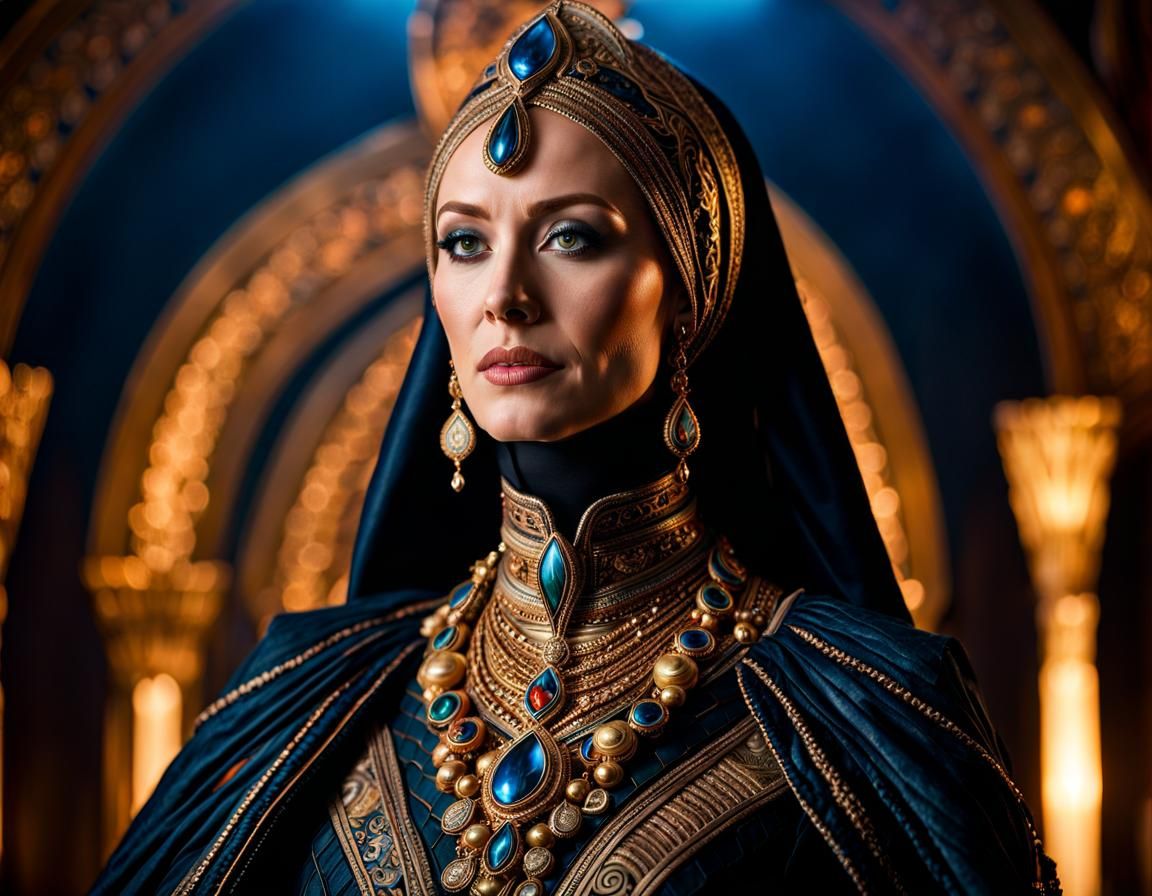 Hyperdetailed Portrait of Lady Jessica from Dune