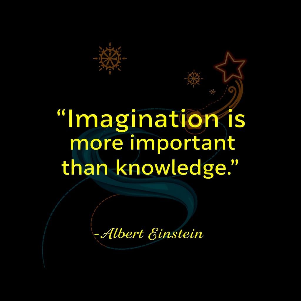 Einstein Quote in Creative WordArt Style