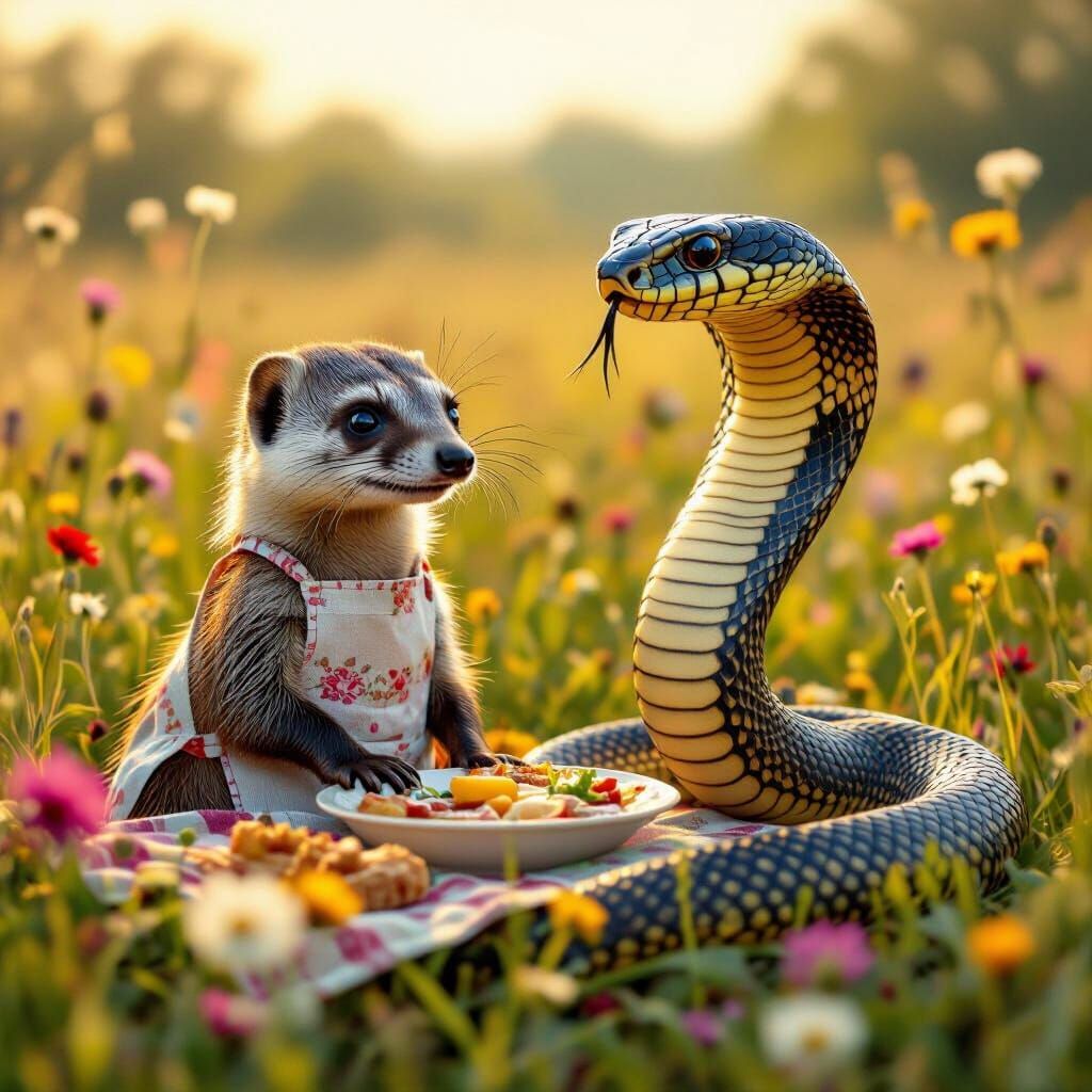 Mongoose and Cobra Brunch in Wildflower Meadow