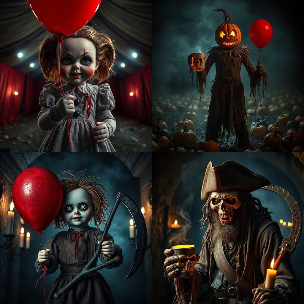 Ultra-Realistic Halloween Portrait: Dark & Cinematic