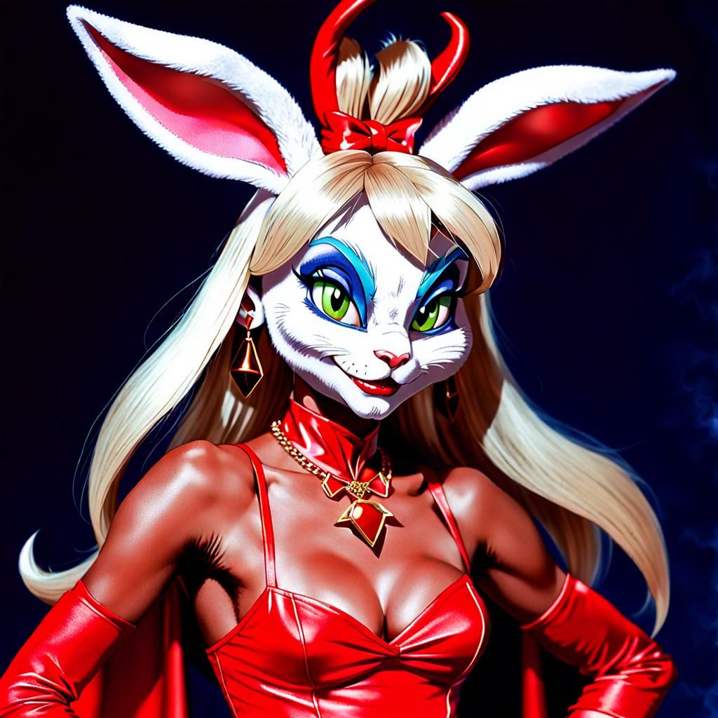 Lola Bunny as the Devil: Digital Fan Art