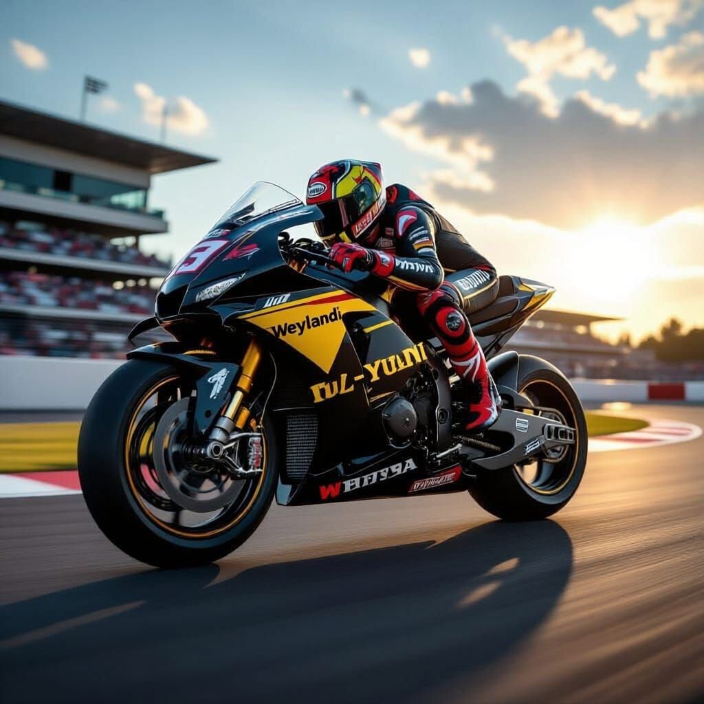 Honda MotoGP Motorcycle in Weyland-Yutani Livery
