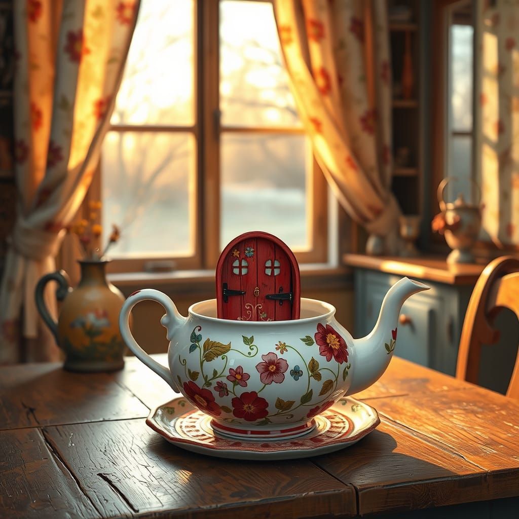 There's a door in the teapot...