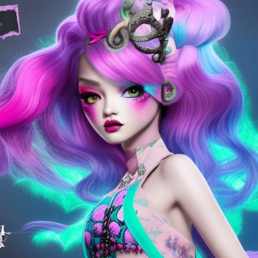 Rose from Blackpink as Monster High Character