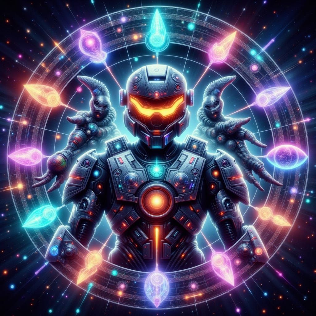 Surreal Sci-Fi Zodiac Inspired by HALO Universe