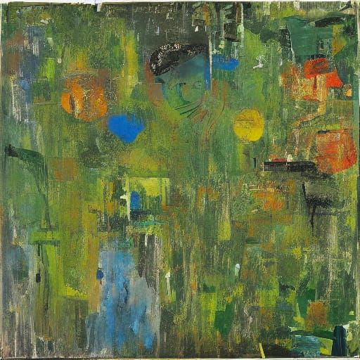 Moss Landscape with "Zhuhu" Inscription