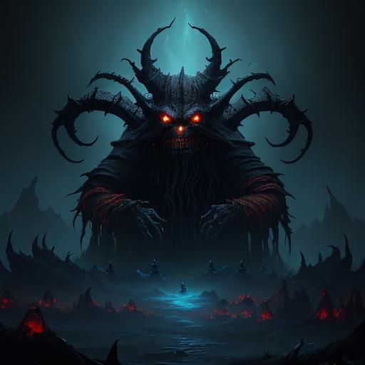 Oogie Boogie Dark Fantasy Concept Art