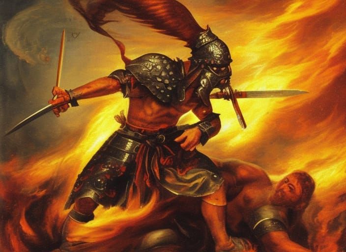 Holy Warrior Battles in Hellscape