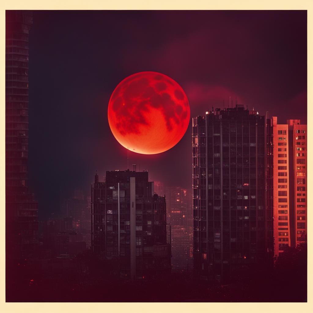 Dramatic Solar Eclipse Over Cityscape