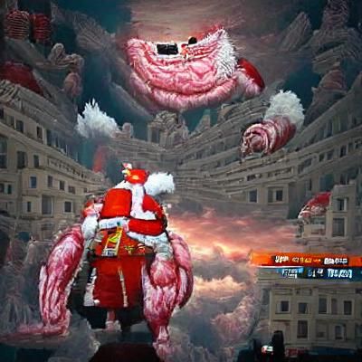 Santa Claus Epic Final Boss Fight Scene