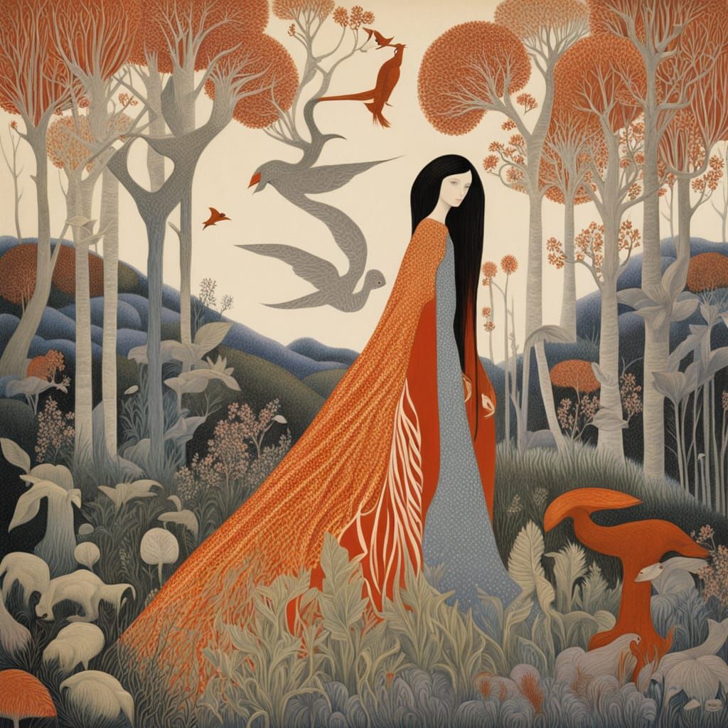 Ethereal Spirit Embodies Mystical Worlds in Vibrant Fantasy ...