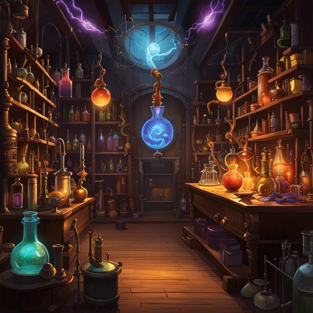 Mad Scientist's Laboratory of Arcane Experiments