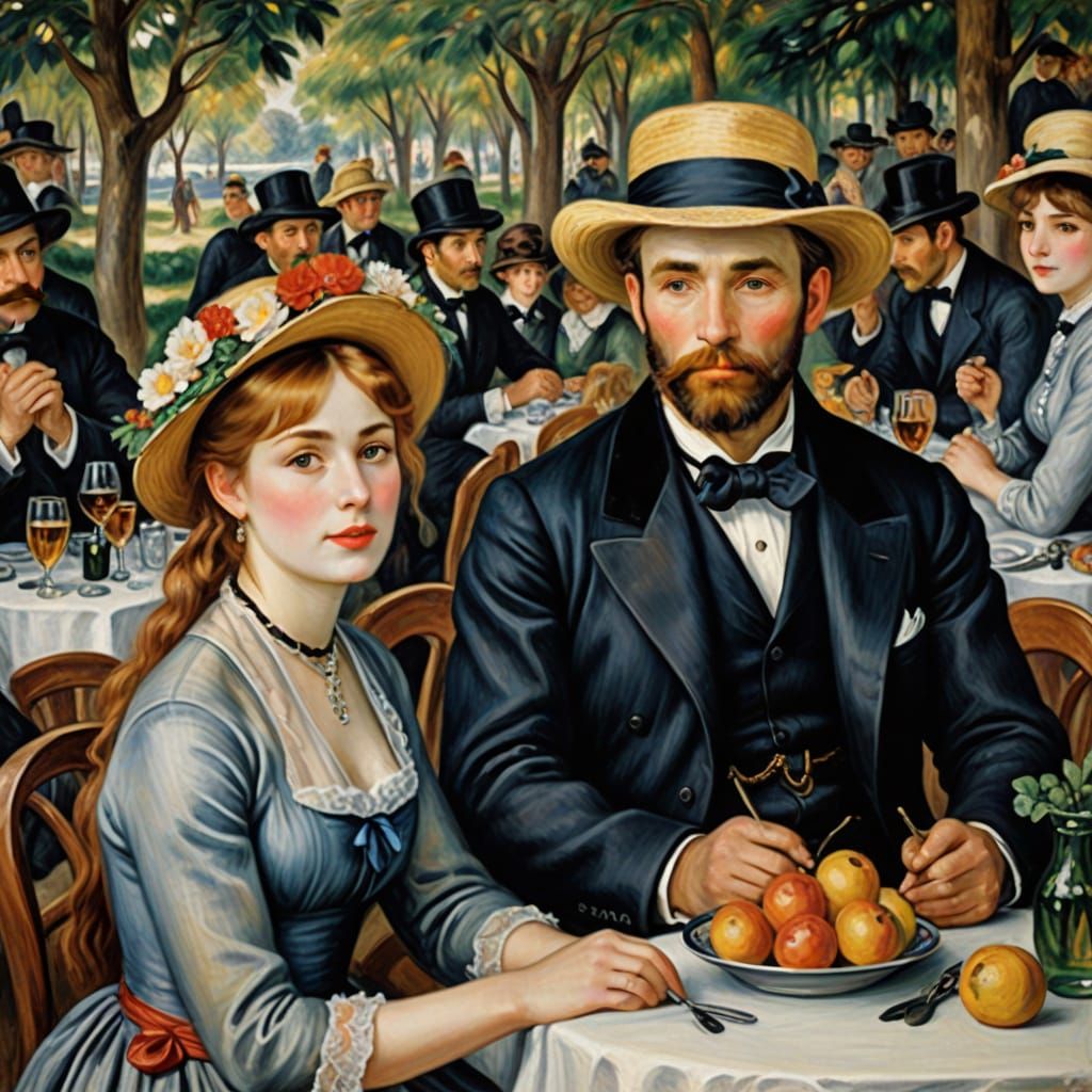 Impressionistic Image of Living Life to the Full