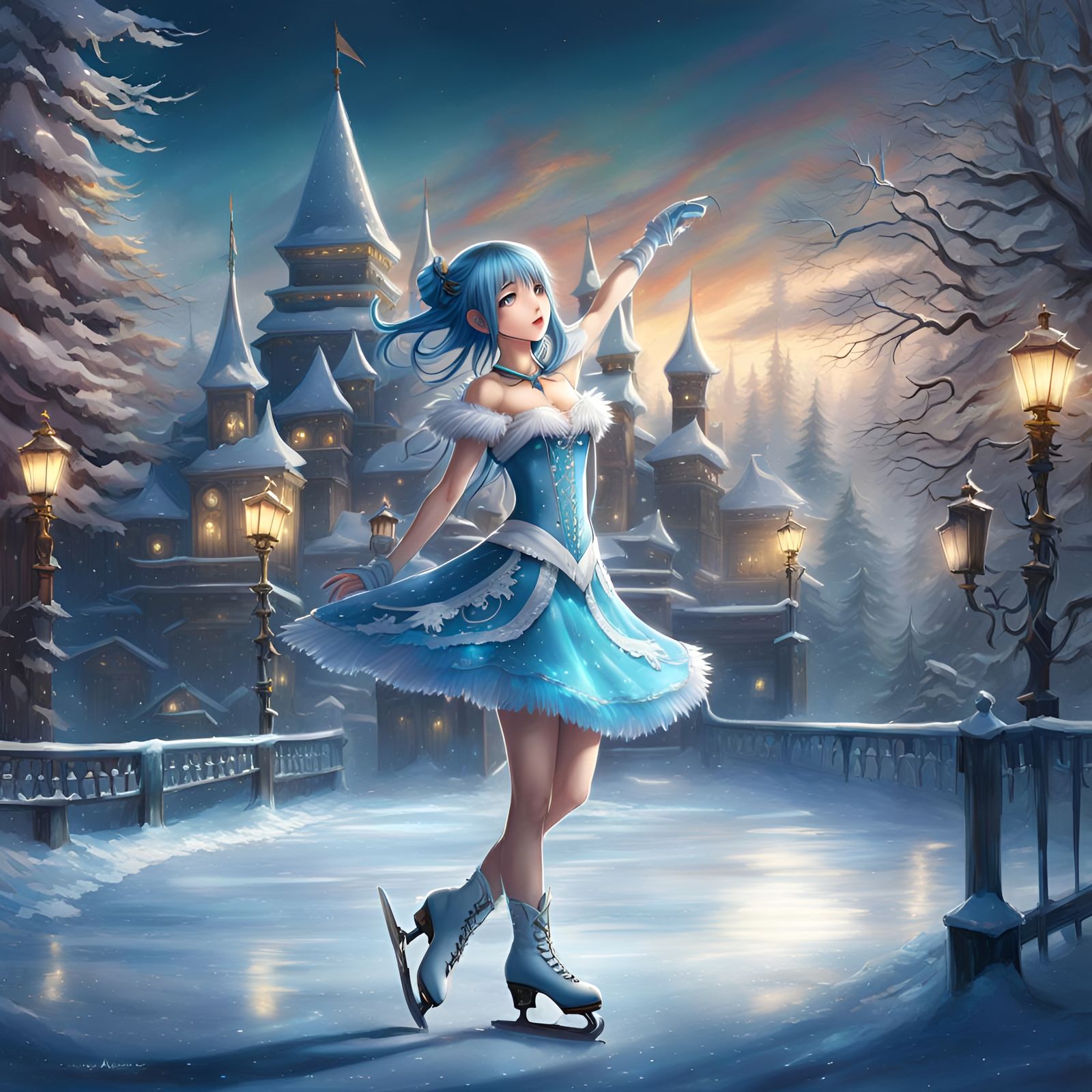 Blue Haired Ice Princess