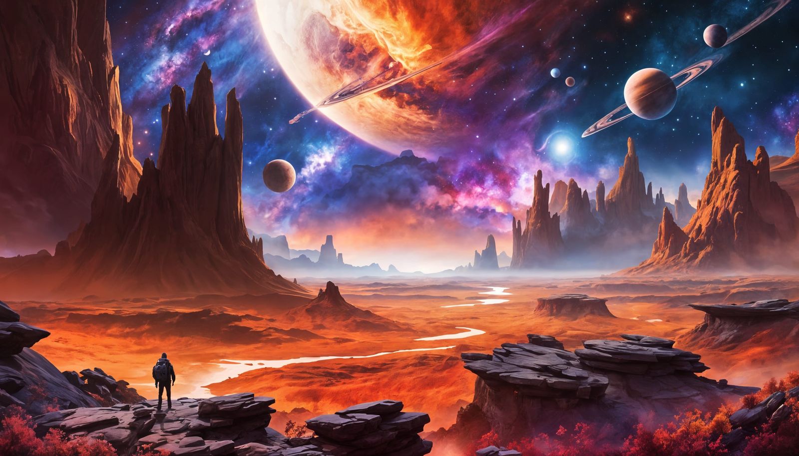 Surreal Cosmic Landscape Unveils the Mystery of the Universe