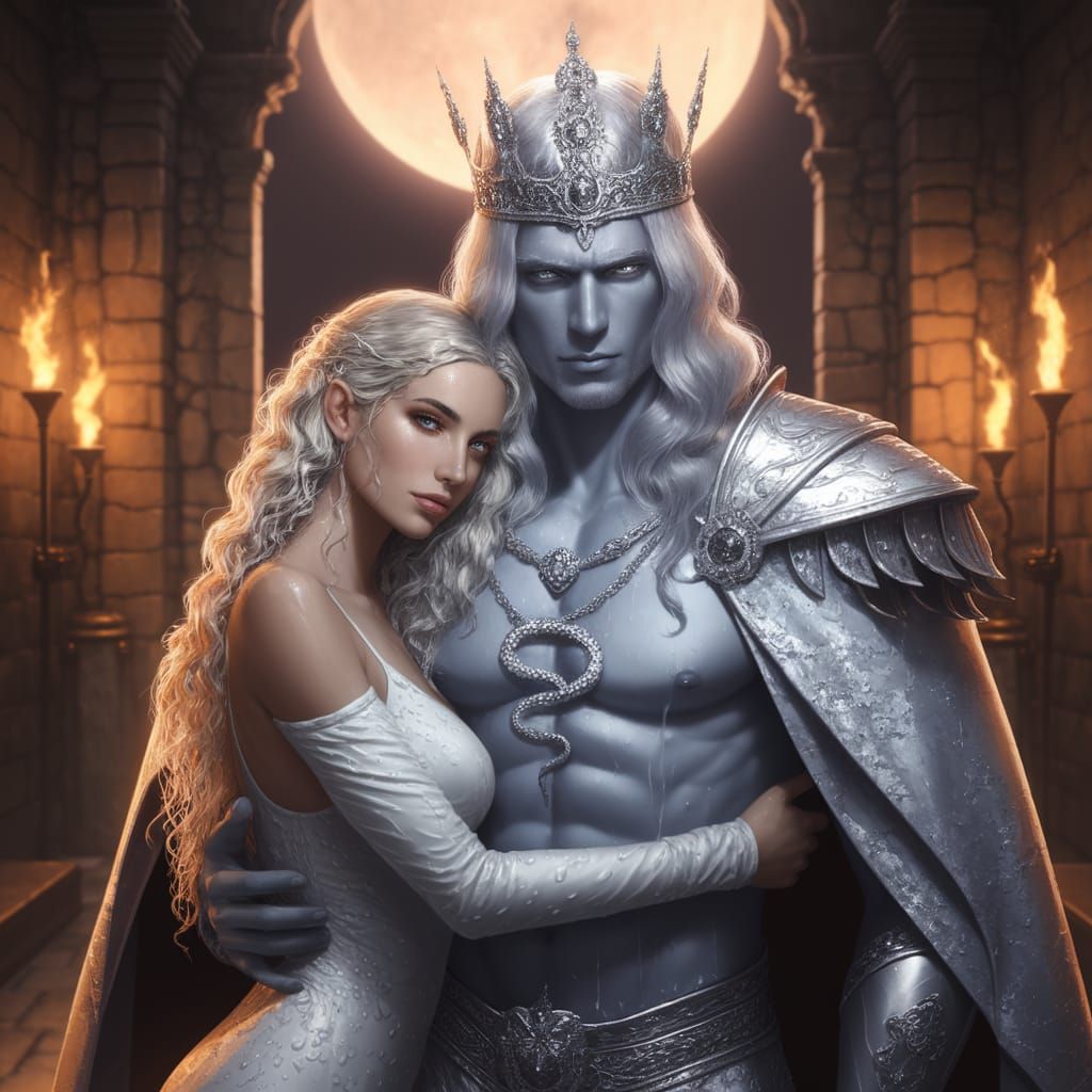 Regal Silver King in Moonlit Sanctuary