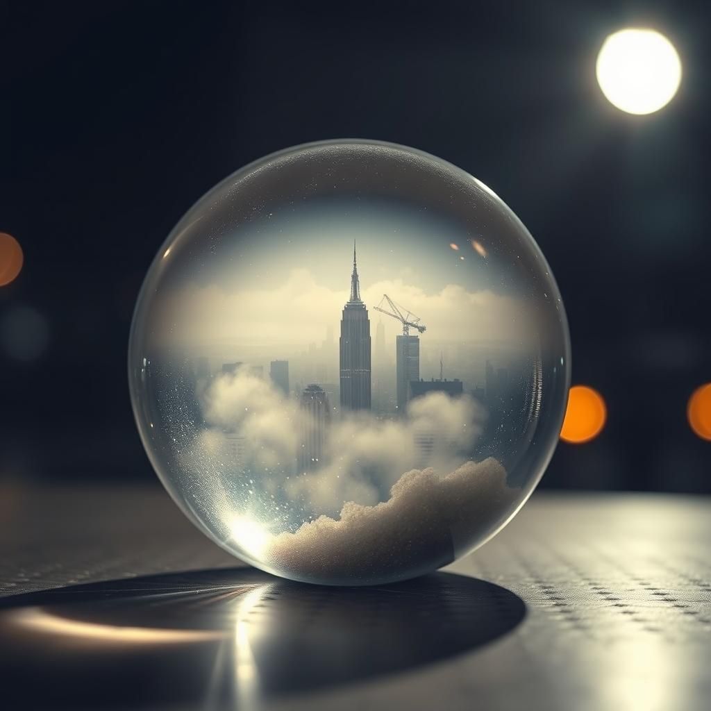 Cityscape in Crystal Ball: Cinematic Photography