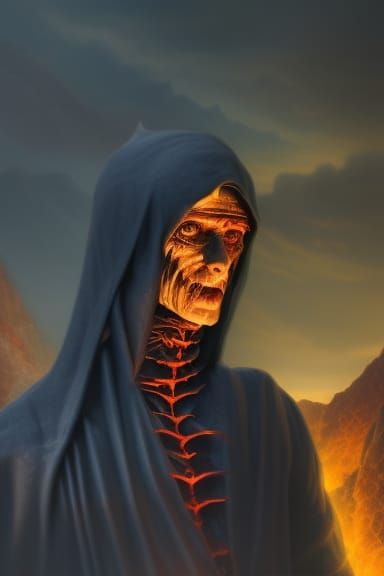 Dante Alighieri: Detailed Matte Painting of Hell