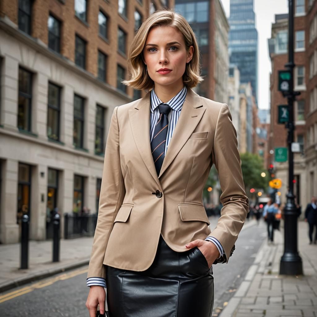Classy British Woman in Business Portrait