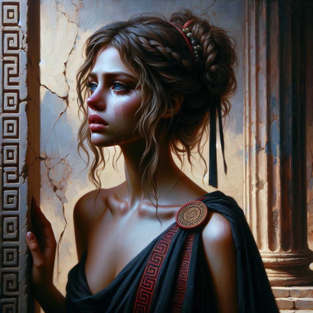 Amechania: Greek Goddess as Digital Matte Painting