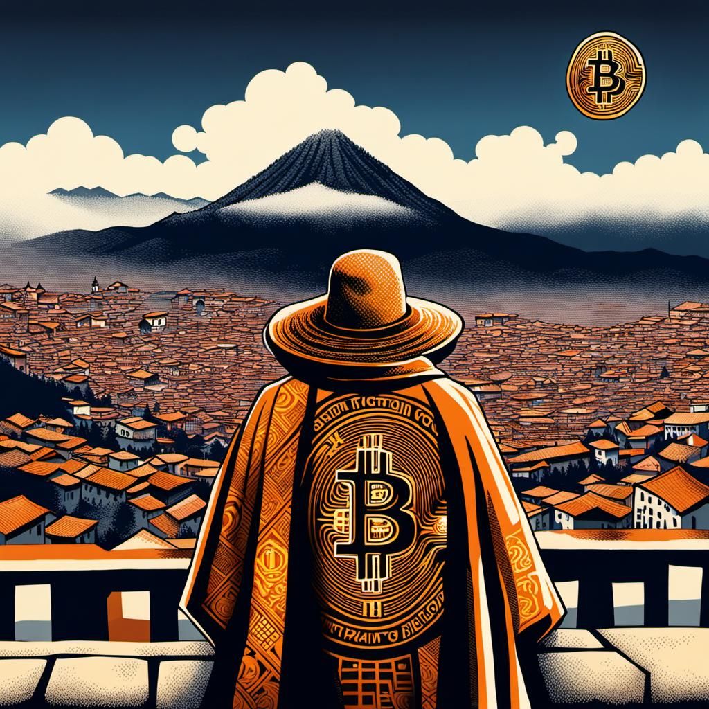 Bitcoin City Vision in Cuzco - AI Art