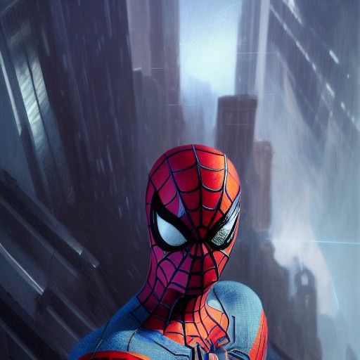 Spider-Man vs Kratos: Hyperdetailed Concept Art Portrait