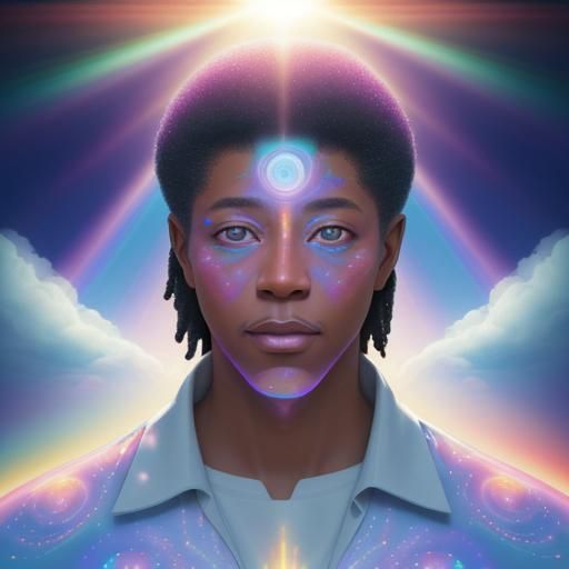 Psychedelic Optical Illusion of Jermaine Jackson