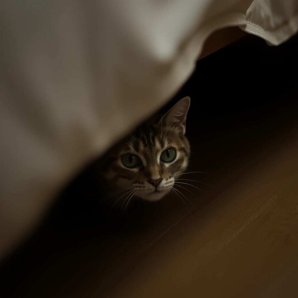 Mysterious Feline Form Emerges from the Shadows