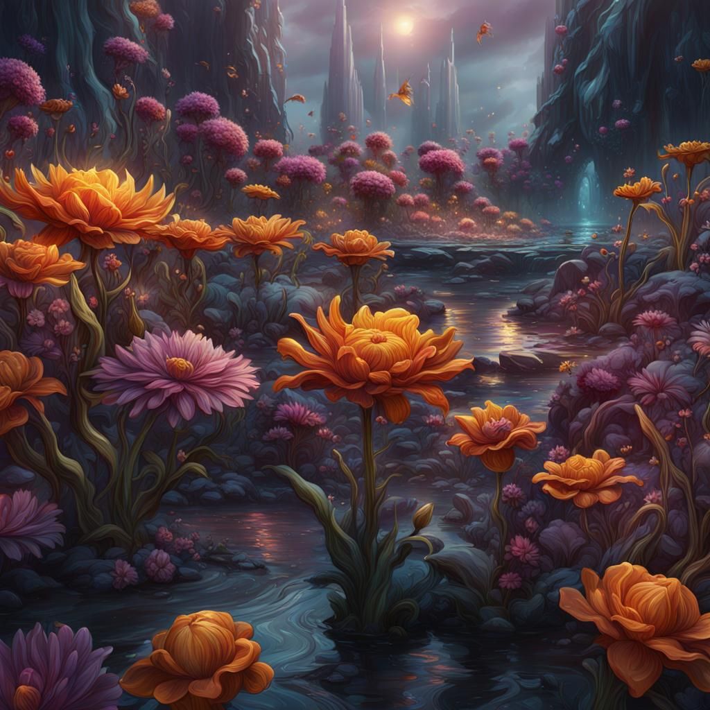 Melting Flowers: Detailed Matte Painting in Unreal Engine
