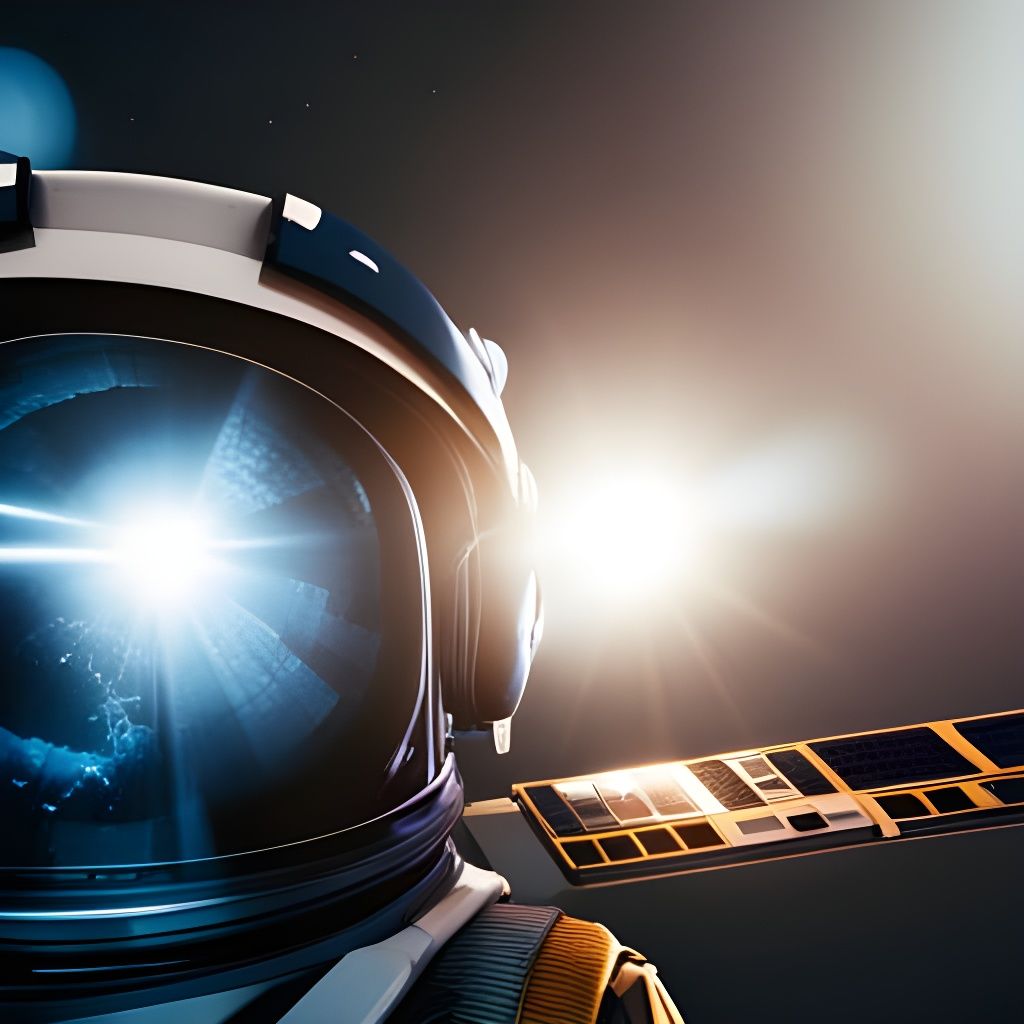 Astronauts on Space Station: Hyperdetailed Concept Art