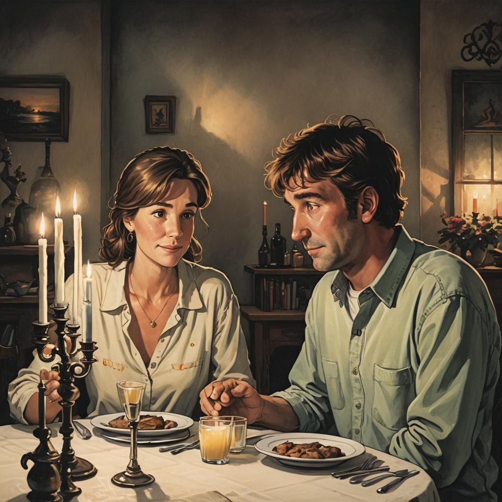 Romantic Candlelit Dinner in Hillenburg Style