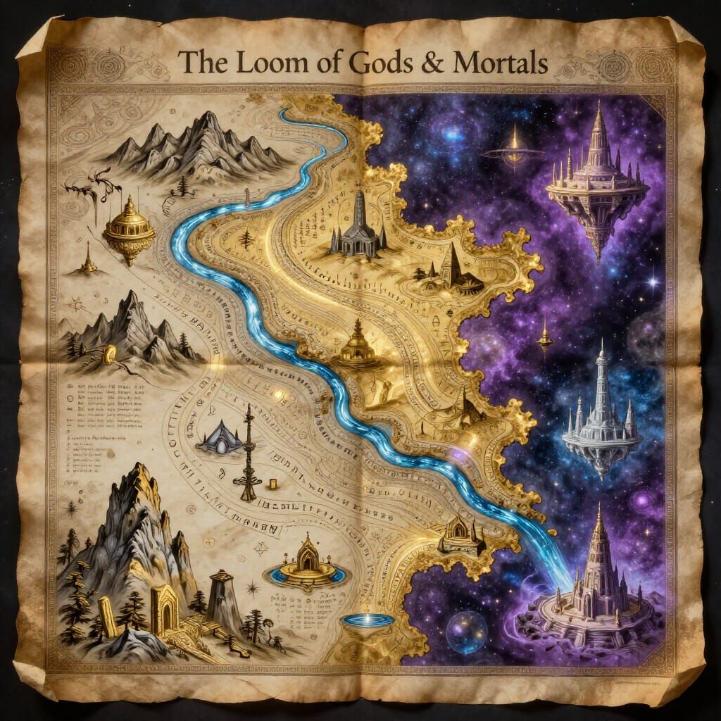 Atheria Map: The Loom of Gods & Mortals Atlas